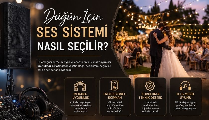 Düğün İçin Ses Sistemi Nasıl Seçilir?